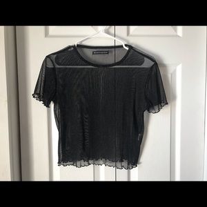 Black sparkle tee